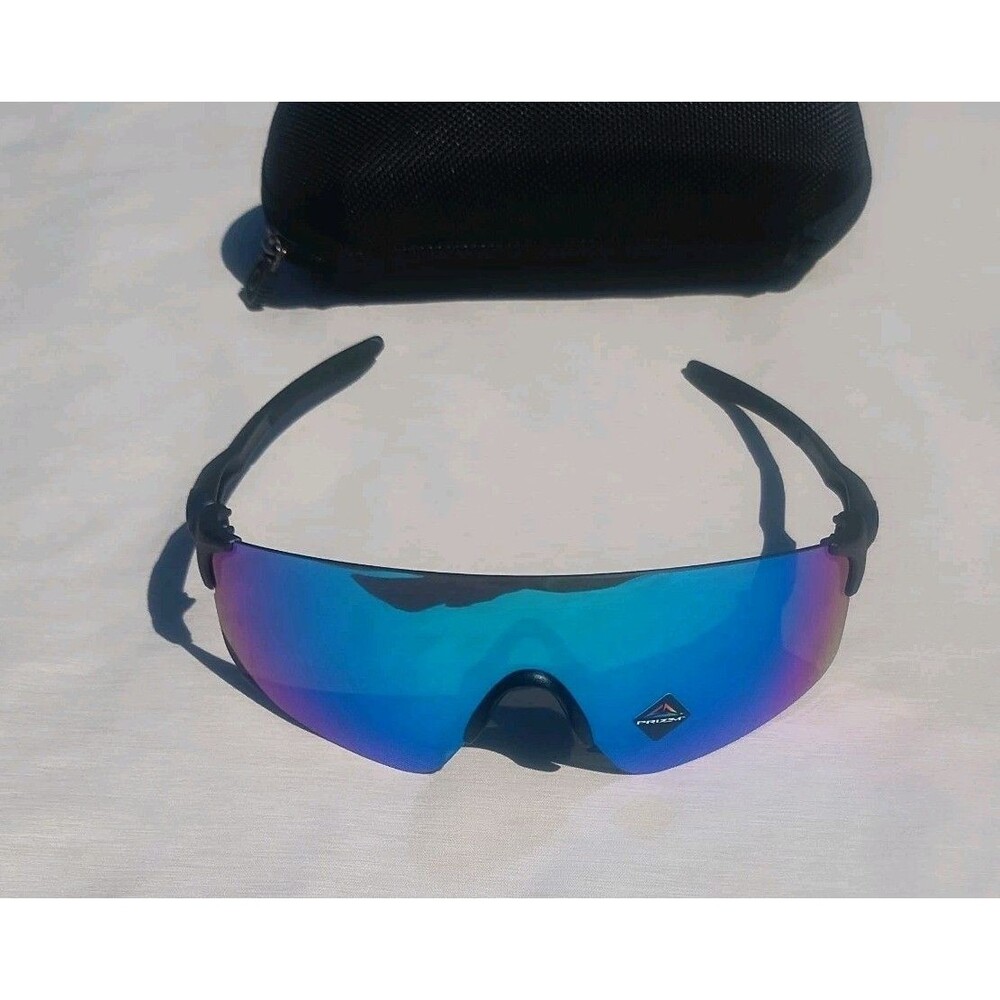 NEW Oakley EVZERO BLADES Steel Frame PRIZM Sapphire Iridium Len Sunglass 9454-03